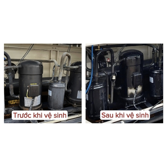 DỰ ÁN: ĐẠI TU VÀ BẢO TRÌ CHILLER GIẢI NHIỆT GIÓ 13HP NHÀ MÁY CONSTANTIA (KCN TÂN BÌNH)